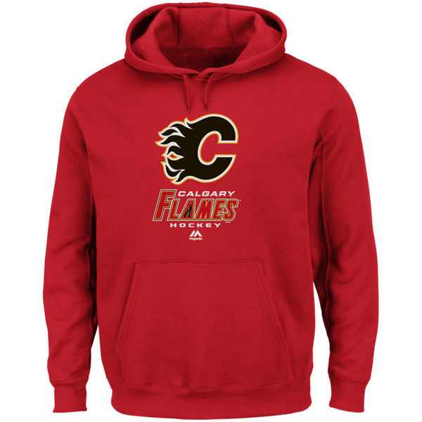 Men's Calgary Flames Majestic Critical Victory VIII Fleece Hoodie - Red,We sell and wholesale Men's Calgary Flames Majestic Critical Victory VIII Fleece Hoodie - Red on line form chian!